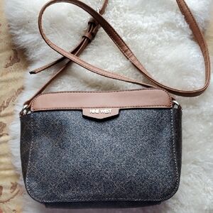 Nine West Tan and Black Crossbody Bag